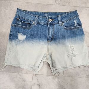 Time and Tru Size 4 Half Bleached Denim Shorts EUC